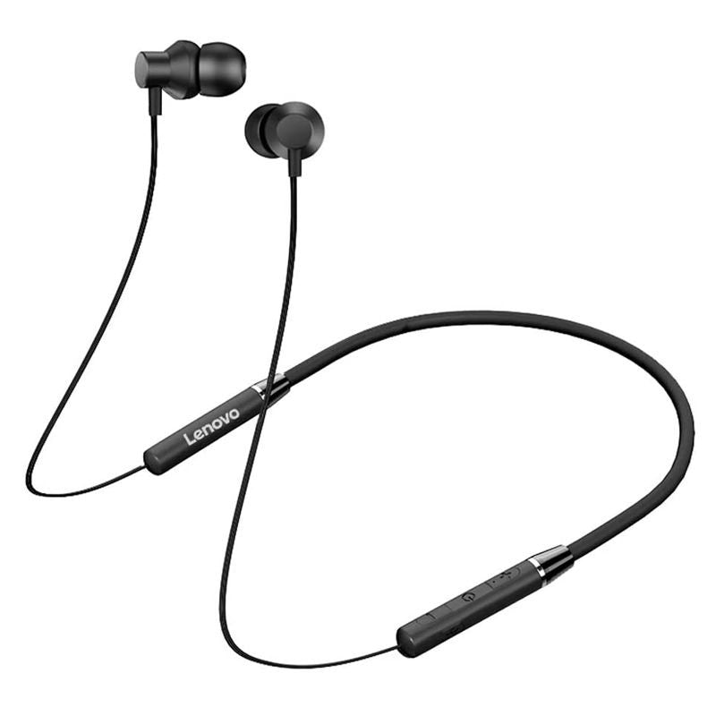 Lenovo Bluetooth Neckband Headphones - Wireless Sports Earphones with Magnetic Buds